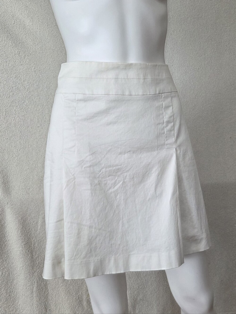 Banana Republic Cream A-Line Midi Skirt